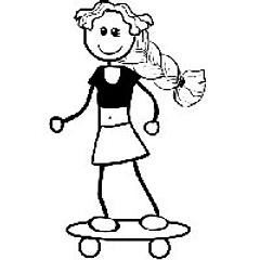 TG02. Skater Teen Girl